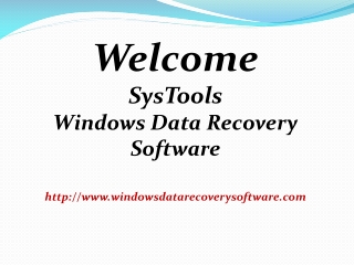 Windows Data Recovery Software