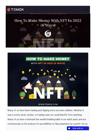 How To Make Money With NFT In 2022 (6 Ways)