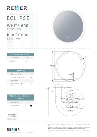 REMER ECLIPSE MIRROR