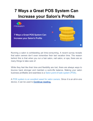 7 Ways a Great POS System Can Increase your Salon’s Profits