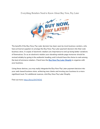 Everything Retailers Need to Know About Buy Now, Pay Later