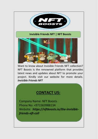 Invisible Friends NFT | NFT Boosts