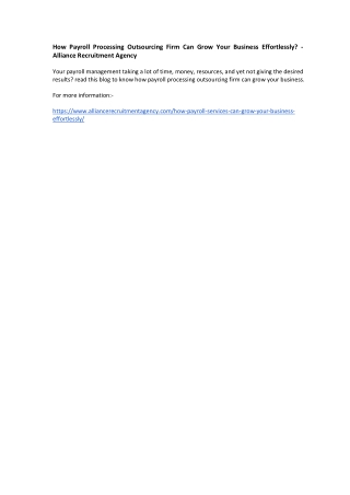 3 payroll processing outsourcing firm