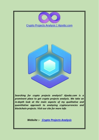 Crypto Projects Analysis  Ajoobz.com