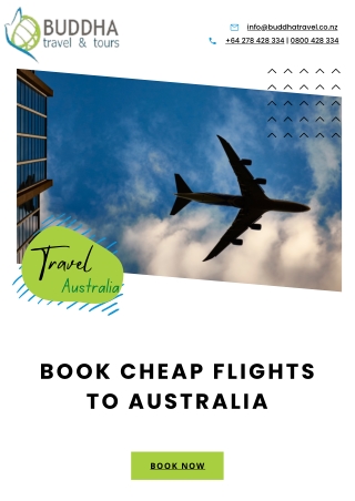 Book Cheap Flights to Australia