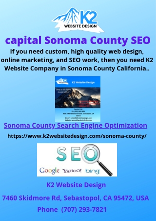 capital Sonoma County SEO