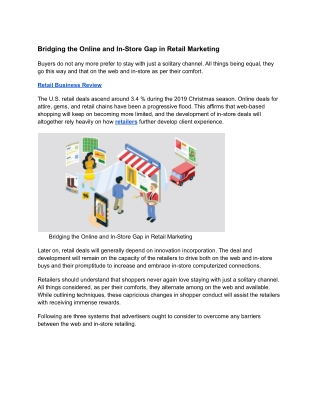 Bridging the Online and In-Store Gap in Retail Marketing