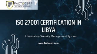 ISO 27001 Certification in libya