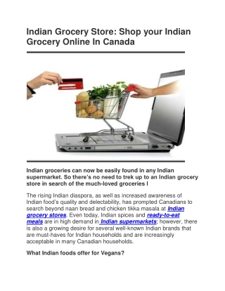 Indian Grocery Store - Shop your Indian Grocery Online In Canada