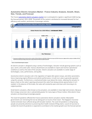 Automotive Electric Actuators Market