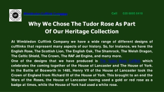 Why We Chose The Tudor Rose As Part Of Our Heritage Collection