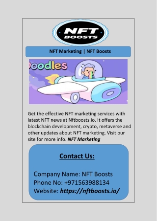 NFT Marketing | NFT Boosts