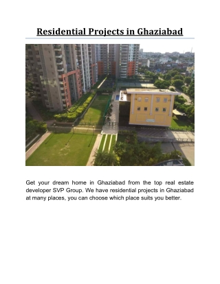 Residential Projects in Ghaziabad