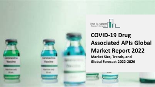 COVID-19 Drug Associated APIs Global Market Report 2022