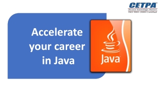 Accelerate your career in Java