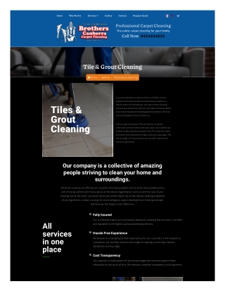 Tile And Grout Cleaning Services In Canberra