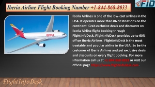 Iberia Airline Flight Booking