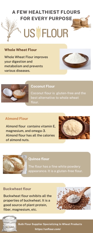 A Few Healthiest Flours For Every Purpose