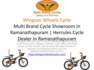 Wingson Wheels Cycle