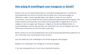 gmail Klantenservice