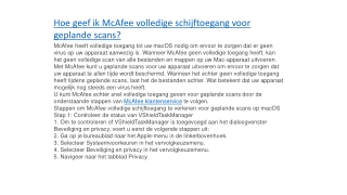 Mcafee Klantenservice
