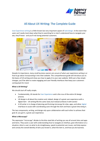 All About UX Writing The Complete Guide