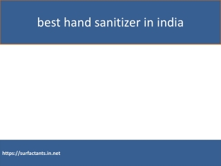 best hand sanitizer in india