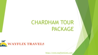 CHARDHAM TOUR PACKAGE