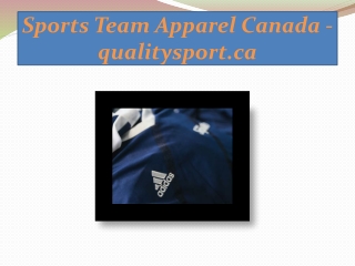 Sports Team Apparel Canada - qualitysport.ca