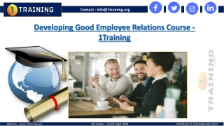 Online Developing Good Employee Relations Course Updated 2022