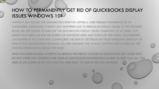 Here’s how you can fix QuickBooks Display Issues