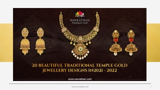 Top 20 Beautiful Traditional Temple Gold Jewellery Designs in 2021 – 2022