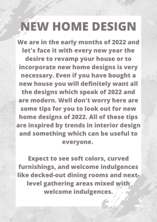 New Home Design