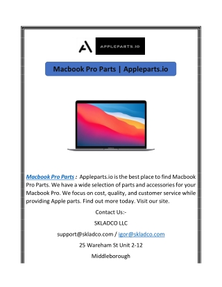 Macbook Pro Parts | Appleparts.io