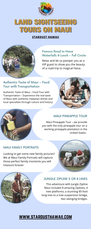 Land Sightseeing Tours on Maui | Stardust Hawaii