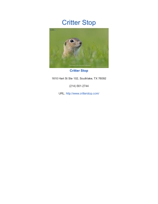 Critter Stop