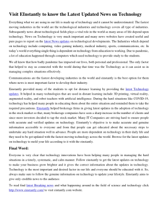 Technology news