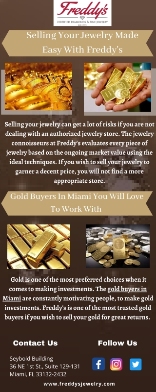 Gold Buyers In Miami You Will Love To Work With