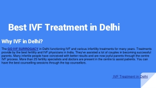 Best IVF Treatment in Delhi