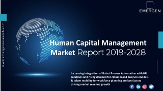 human capital management market ppt