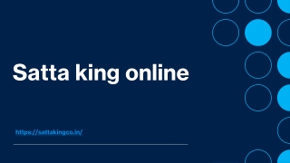 Satta king online 