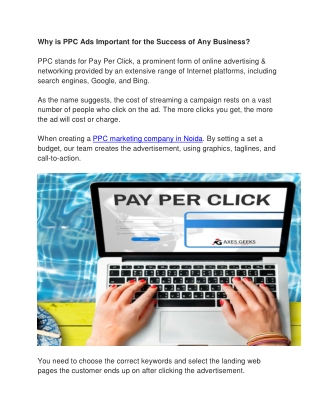 Why is PPC essential for the success of your business