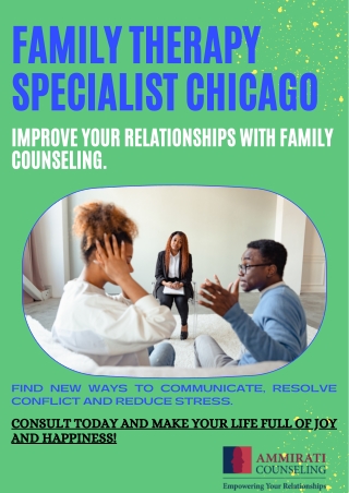 Family Therapy Specialist Chicago
