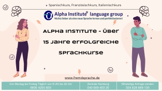 Alpha Institute - Über 15 Jahre erfolgreiche Sprachkurse