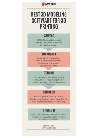 Best 3d Modeling Software For 3d Printing