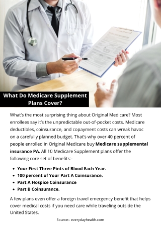 What Do Medicare Supplement Plans Cover?