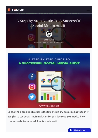 A Step By Step Guide To A Successful Social Media Audit