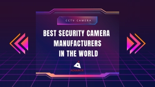 Best security camera  manufacturers  in the world