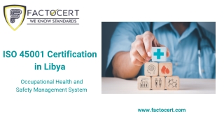 ISO 45001 Certification in Libya