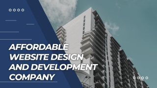 Affordable Website Design and Development Company
